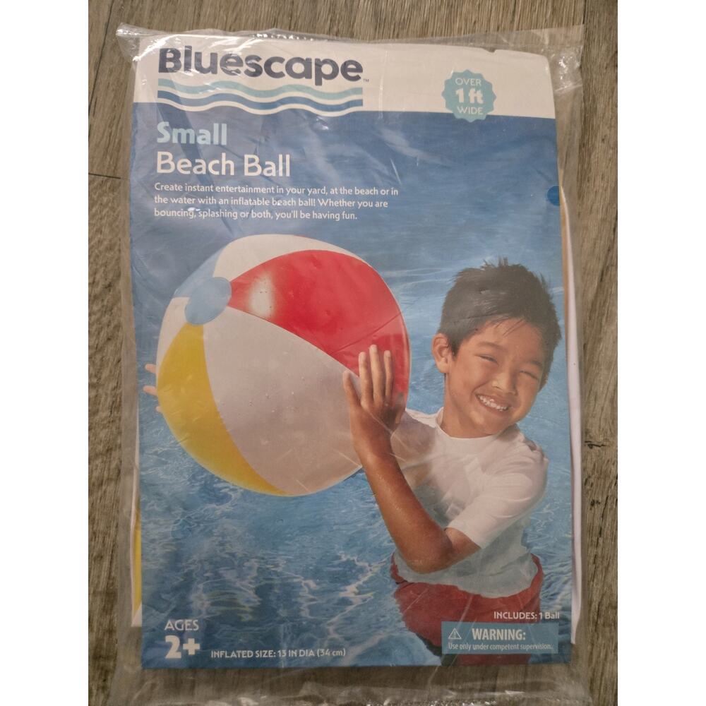 BLUESCAPE Inflatable Small Beach Ball 4 Pack Bundle